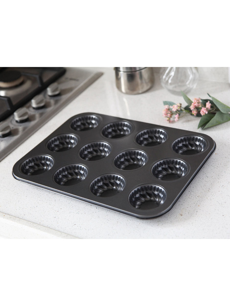 Metal Onikili Muffin Kalıbı 35x26 G2372 resmi