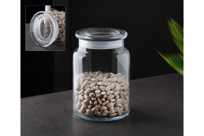 CAM KAPAKLI CAM KAVANOZ 0,80 LT resmi