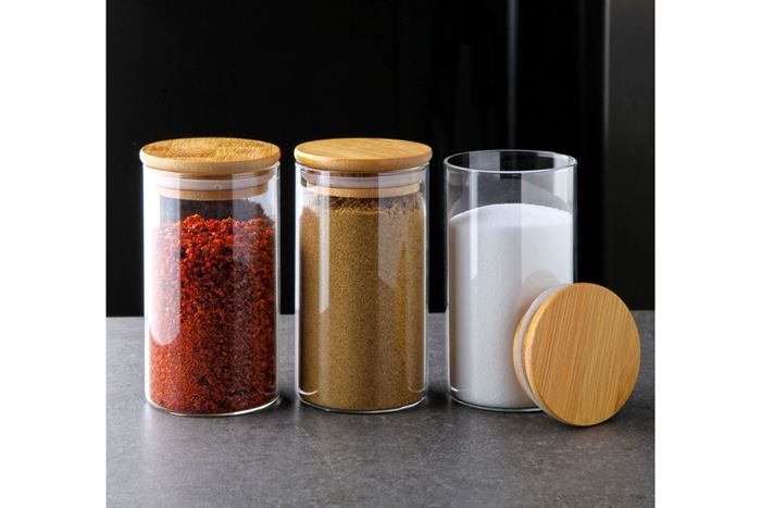 BOROSİLİKAT KAVANOZ 6,5X12CM 320ML resmi