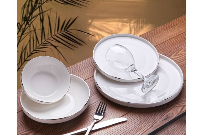 24 PARÇA SILVER YEMEK TAKIMI resmi