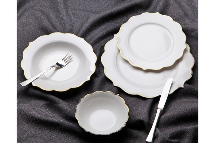 24 PARÇA STAR GOLD YEMEK TAKIMI resmi