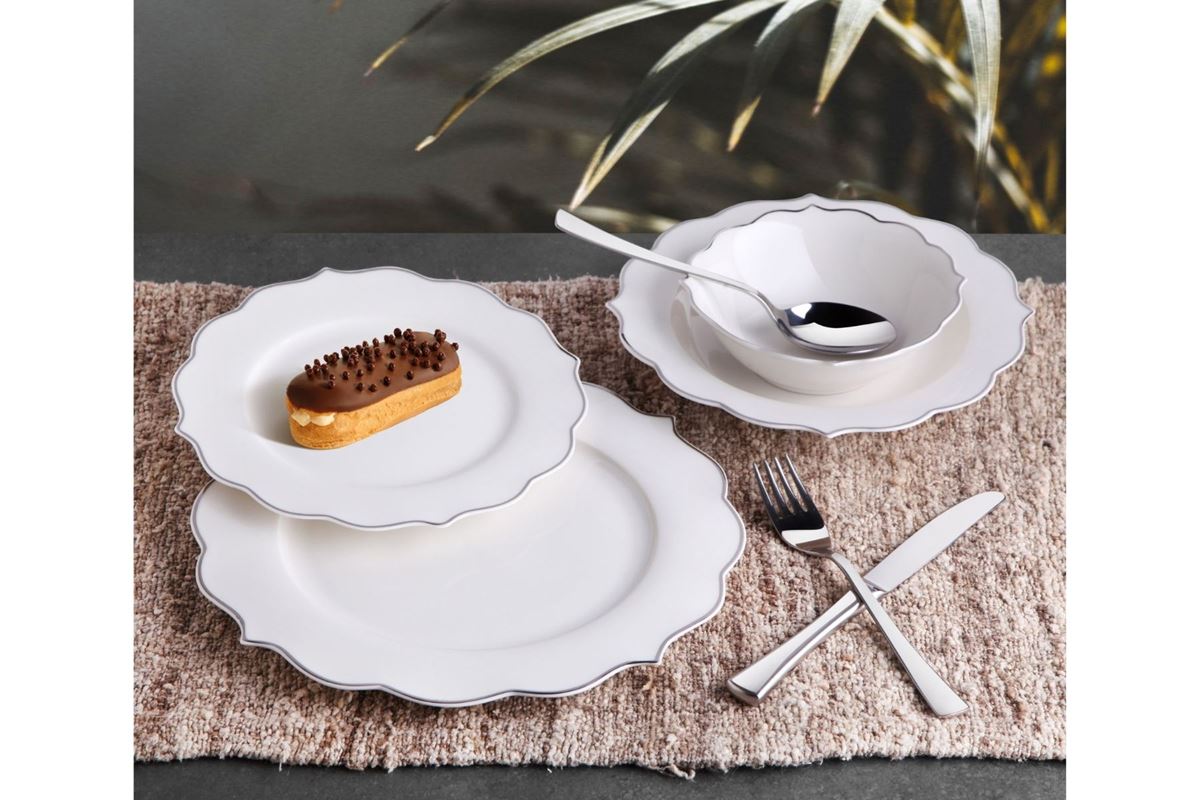 24 PARÇA STAR SILVER YEMEK TAKIMI resmi