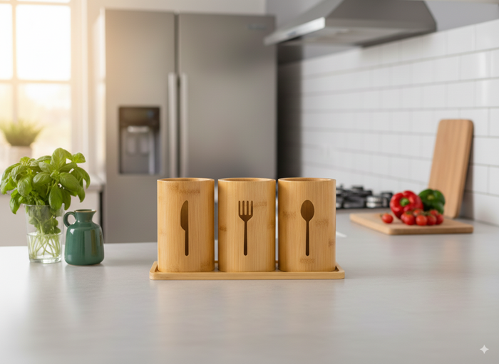 BAMBU 3LÜ KAŞIKLIK resmi