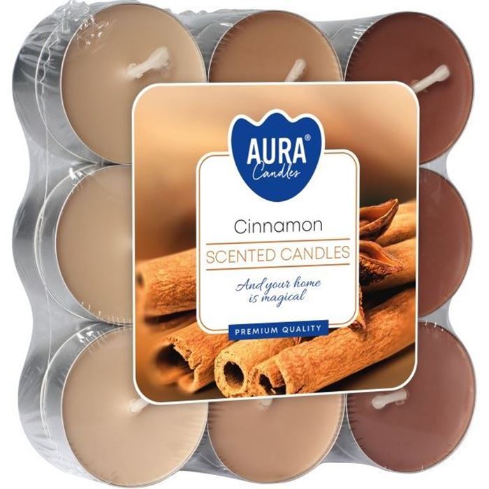 18Lİ KOKULU TEALIGHT MUM CINNAMON K:6 resmi