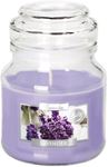 KAPAKLI KAVANOZ MUM LAVENDER K:6 resmi