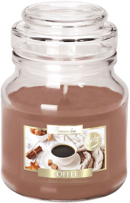 KAPAKLI KAVANOZ MUM  COFFEE K:6 resmi