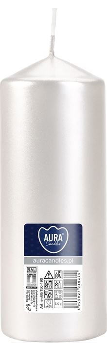 SİLİNDİR MUM 60X150 BEYAZ İNCİ K:6 resmi