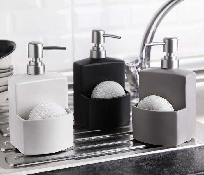 STONEWARE SÜNGERLİ SIVI SABUNLUK resmi