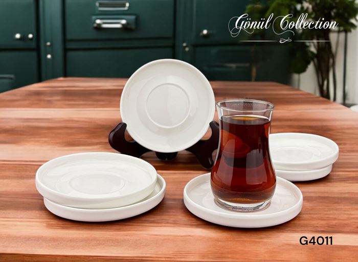 6LI ÇAY TABAĞI 11,2X1,8 CM resmi