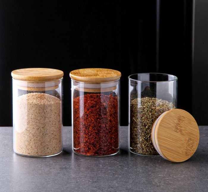 BOROSILICATE CAM KAVANOZ 6,5X10CM 270ML resmi