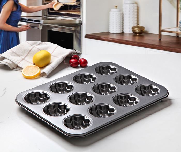 METAL 12Lİ MUFFİN KALIBI 35X26 resmi