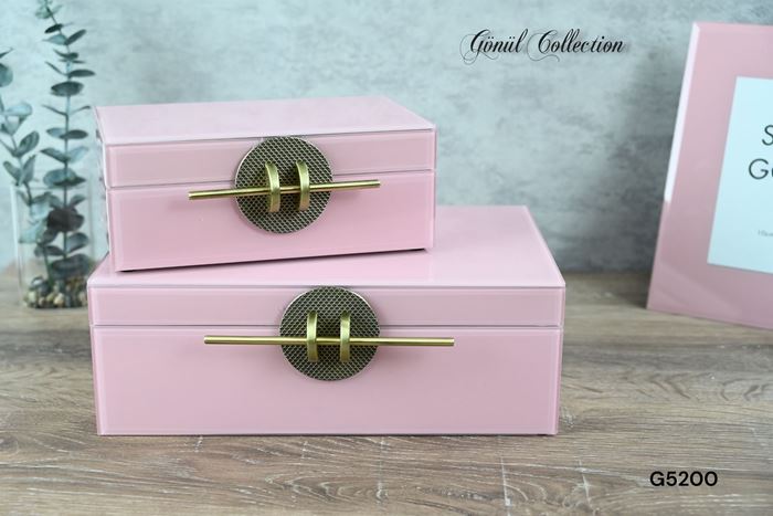 DEKORATİF CAM KUTU resmi