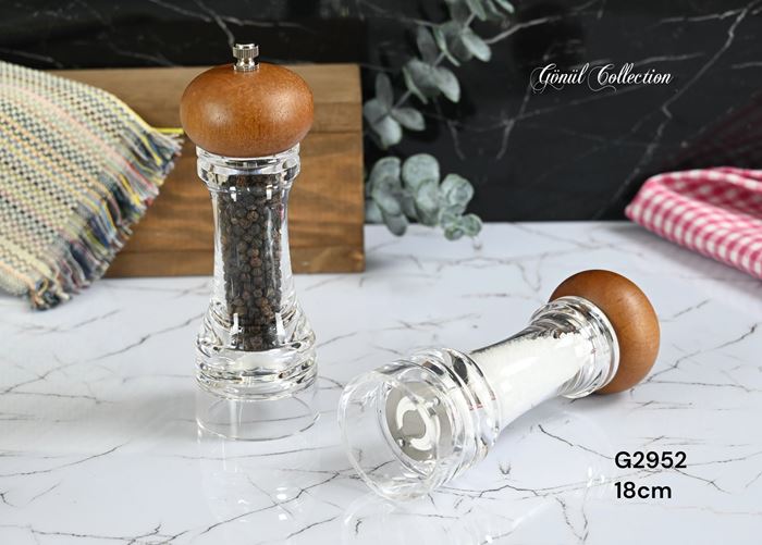 BAMBU KAPAKLI AKRİLİK EL DEĞİRMENİ resmi