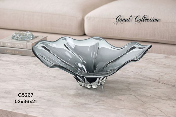 DEKORATİF CAM EŞYA 52X36X21CM resmi