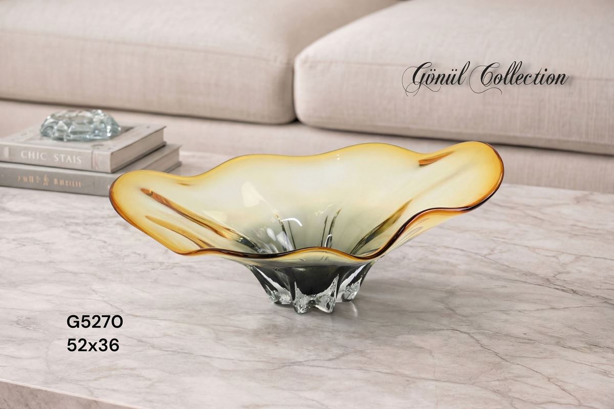 DEKORATİF CAM EŞYA 52X36X21CM resmi