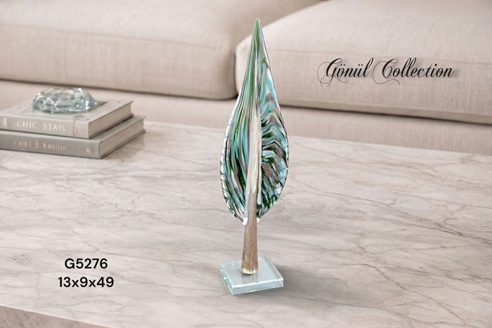 DEKORATİF CAM EŞYA 13X9X49CM resmi