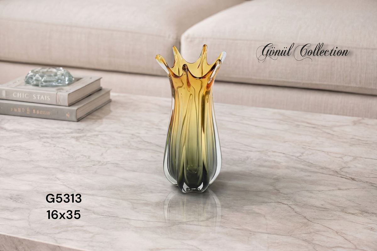 DEKORATİF CAM EŞYA 16X35 resmi