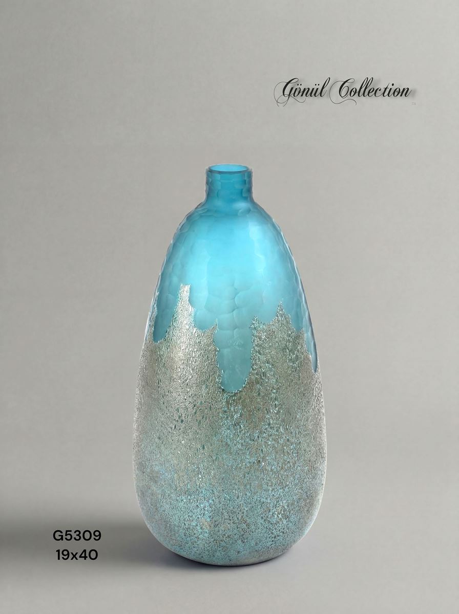 DEKORATİF CAM EŞYA 19X40 resmi