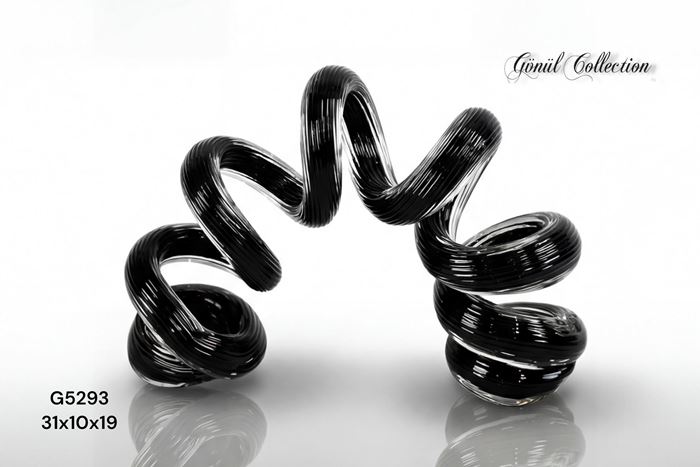 DEKORATİF CAM EŞYA 31X10X19.5 CM resmi