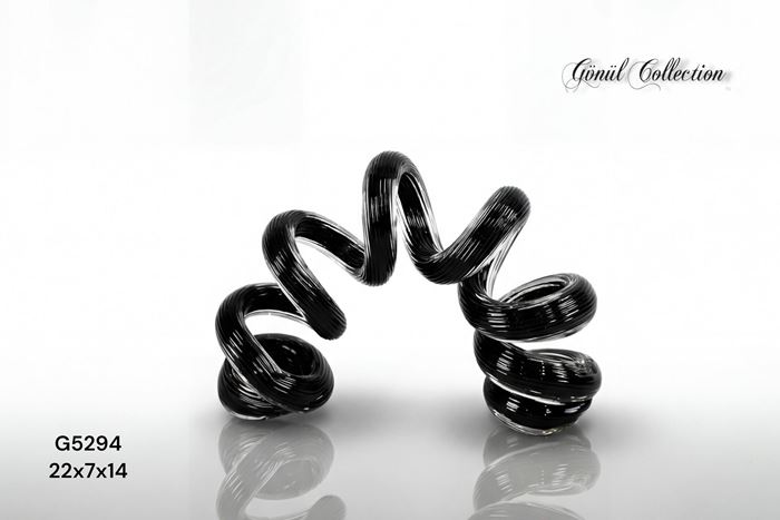 DEKORATİF CAM EŞYA 22X7X14CM resmi