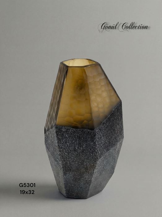 DEKORATİF CAM EŞYA 19X32CM resmi