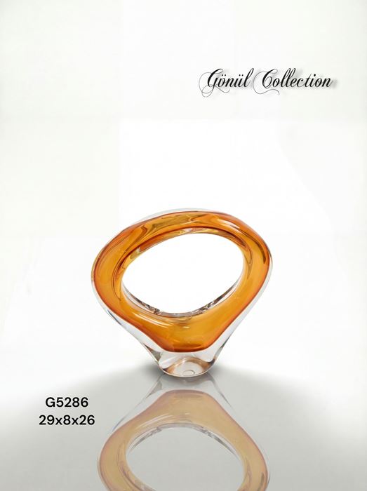 DEKORATİF CAM EŞYA 29X8X26 CM resmi