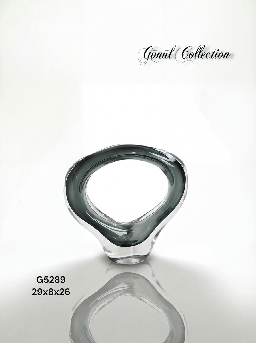 DEKORATİF CAM EŞYA 29X8X26CM resmi