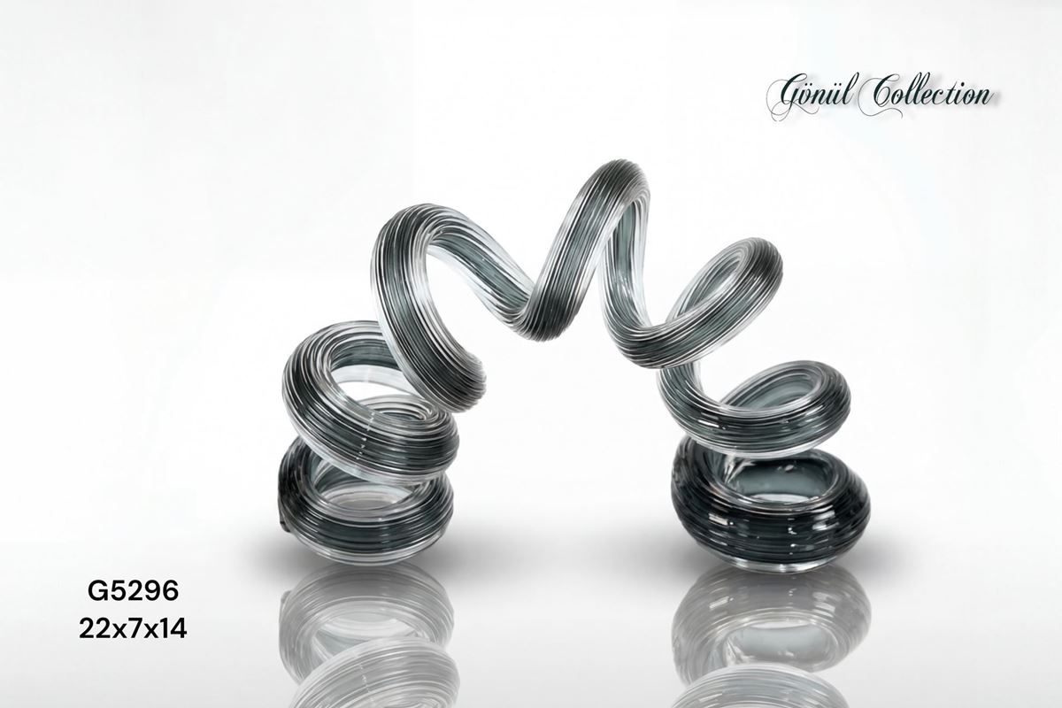 DEKORATİF CAM EŞYA 22X7X14CM resmi