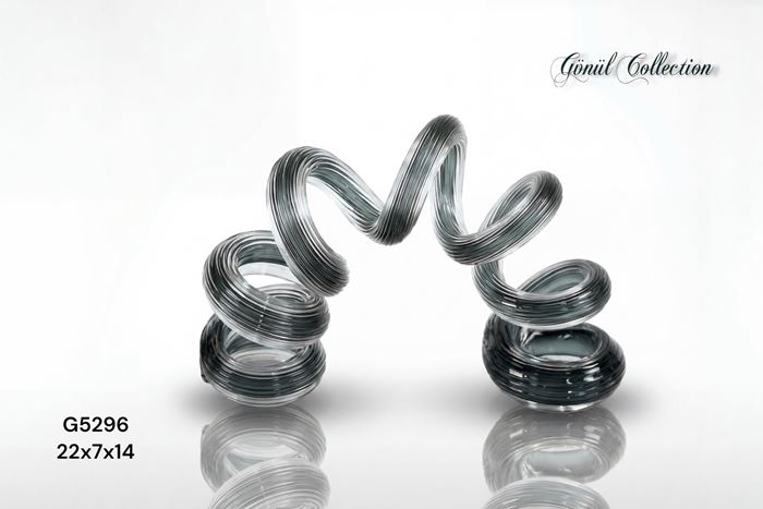 DEKORATİF CAM EŞYA 22X7X14CM resmi