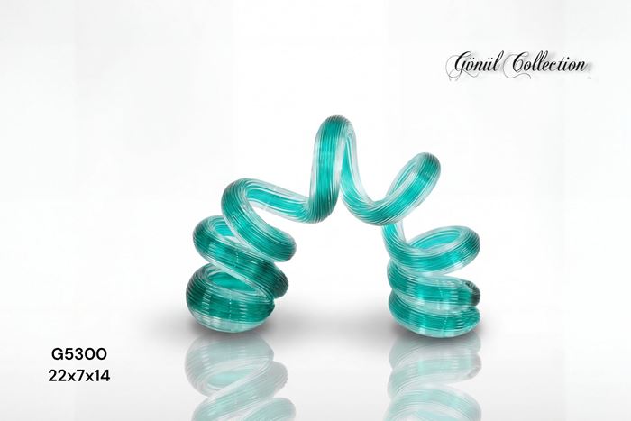 DEKORATİF CAM EŞYA 22X7X14CM resmi