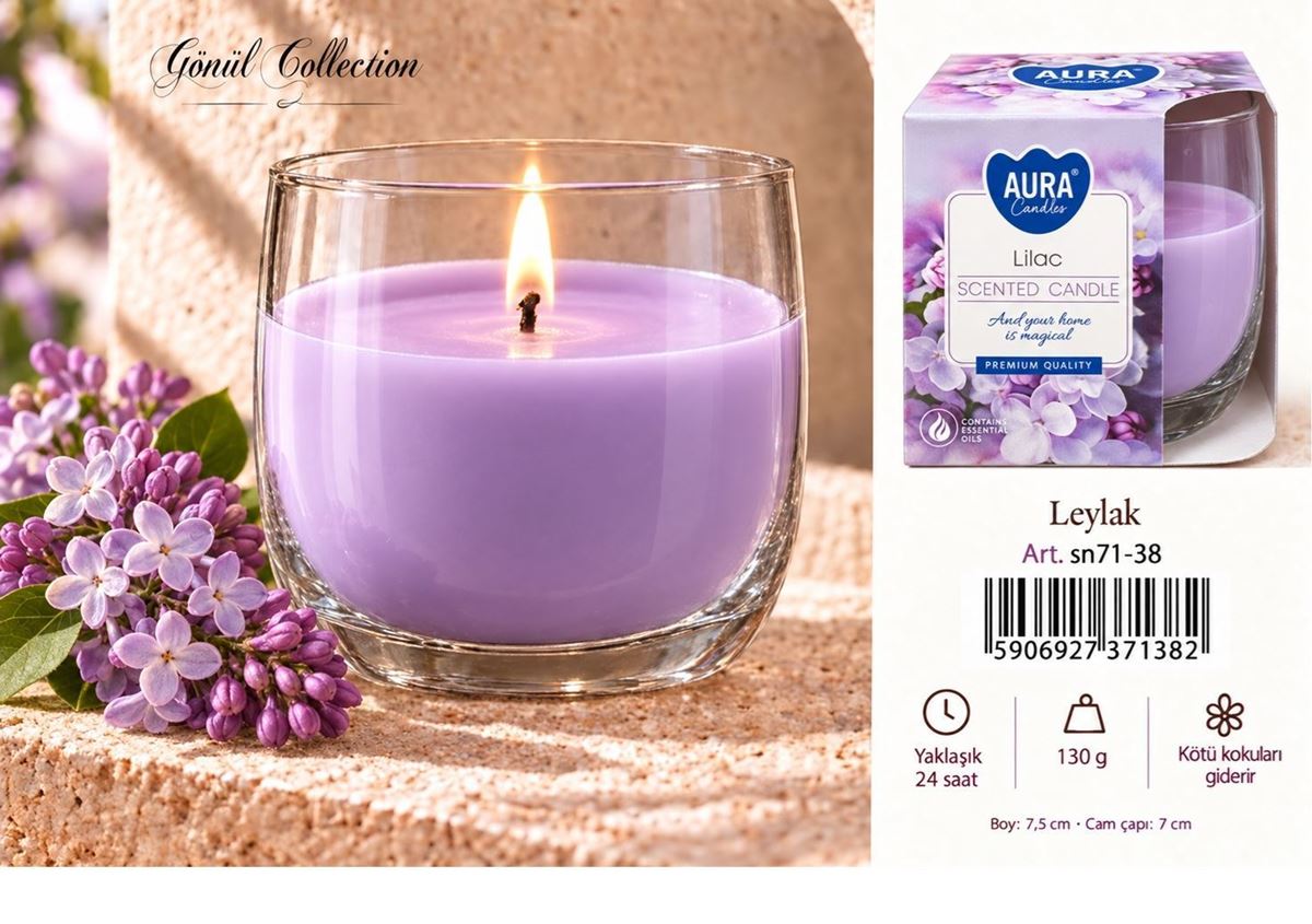 BARDAK MUM TEKLİ KUTULU LILAC K:6 resmi