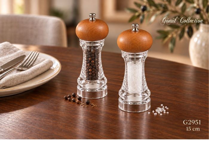 BAMBU KAPAKLI AKRİLİK EL DEĞİRMENİ resmi