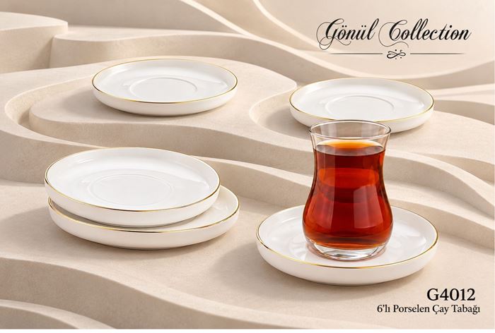 6LI ÇAY TABAĞI 11,2X1,8 CM resmi
