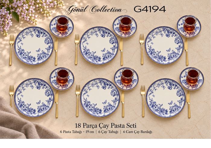 SPRİNG ÇAY & PASTA SETİ resmi